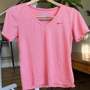 Nike Women's Short Sleeve Pink Tee